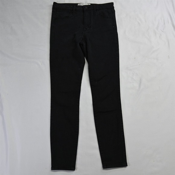 Abercrombie & Fitch‎ 2S 26x27 High Rise Ultra Skinny Black Sateen Womens Jeans - Picture 1 of 7
